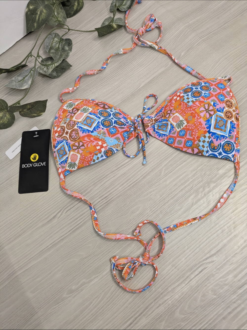 Body Glove Womens Baby Love Molded Cup Triangle Push Up Bikini Top Swimsuit